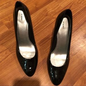 Fioni Black Patent Leather Heels in Size 8.5